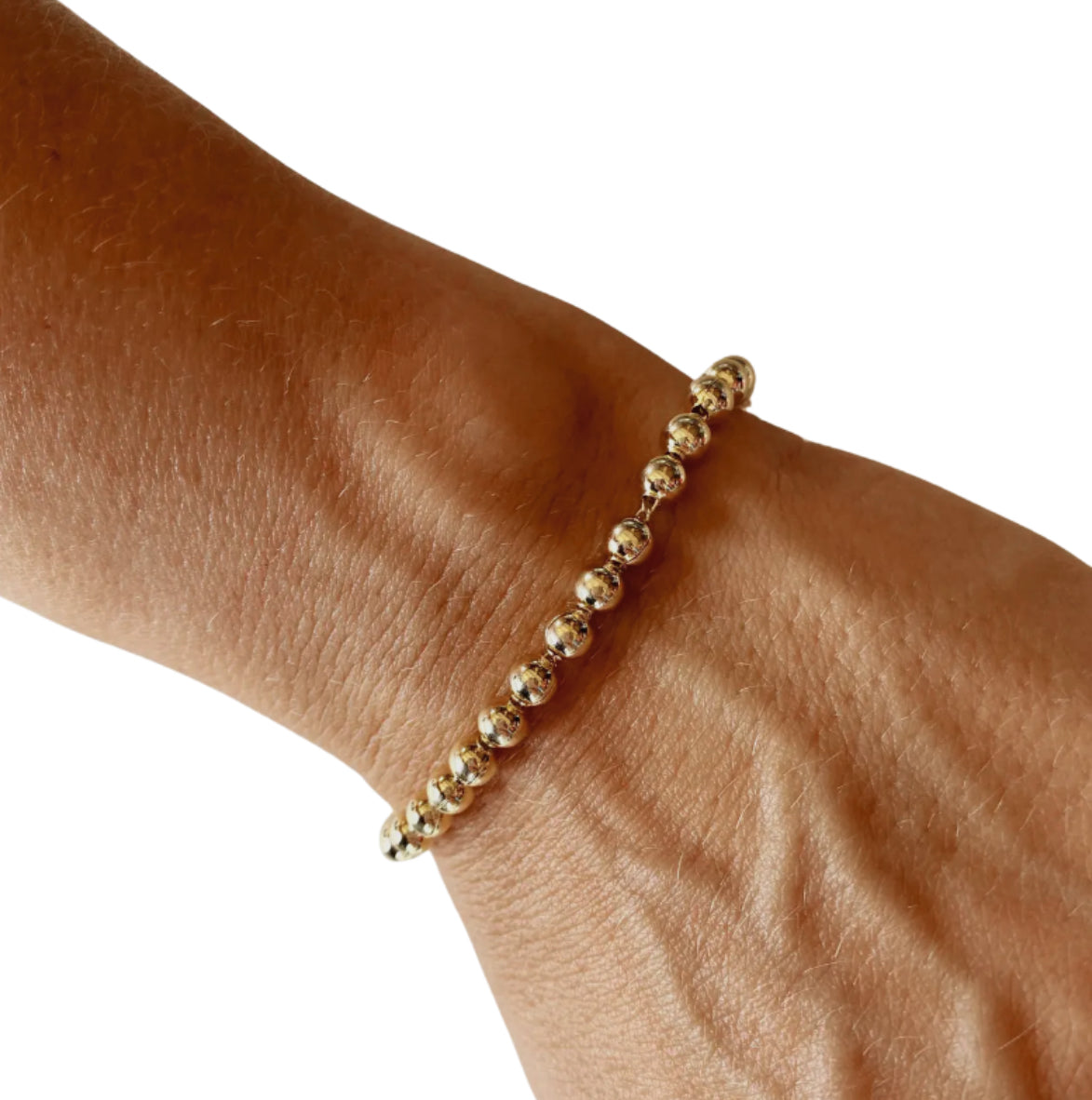 Emma Beaded Bracelet 4.5 mm(18K Gold Filled)