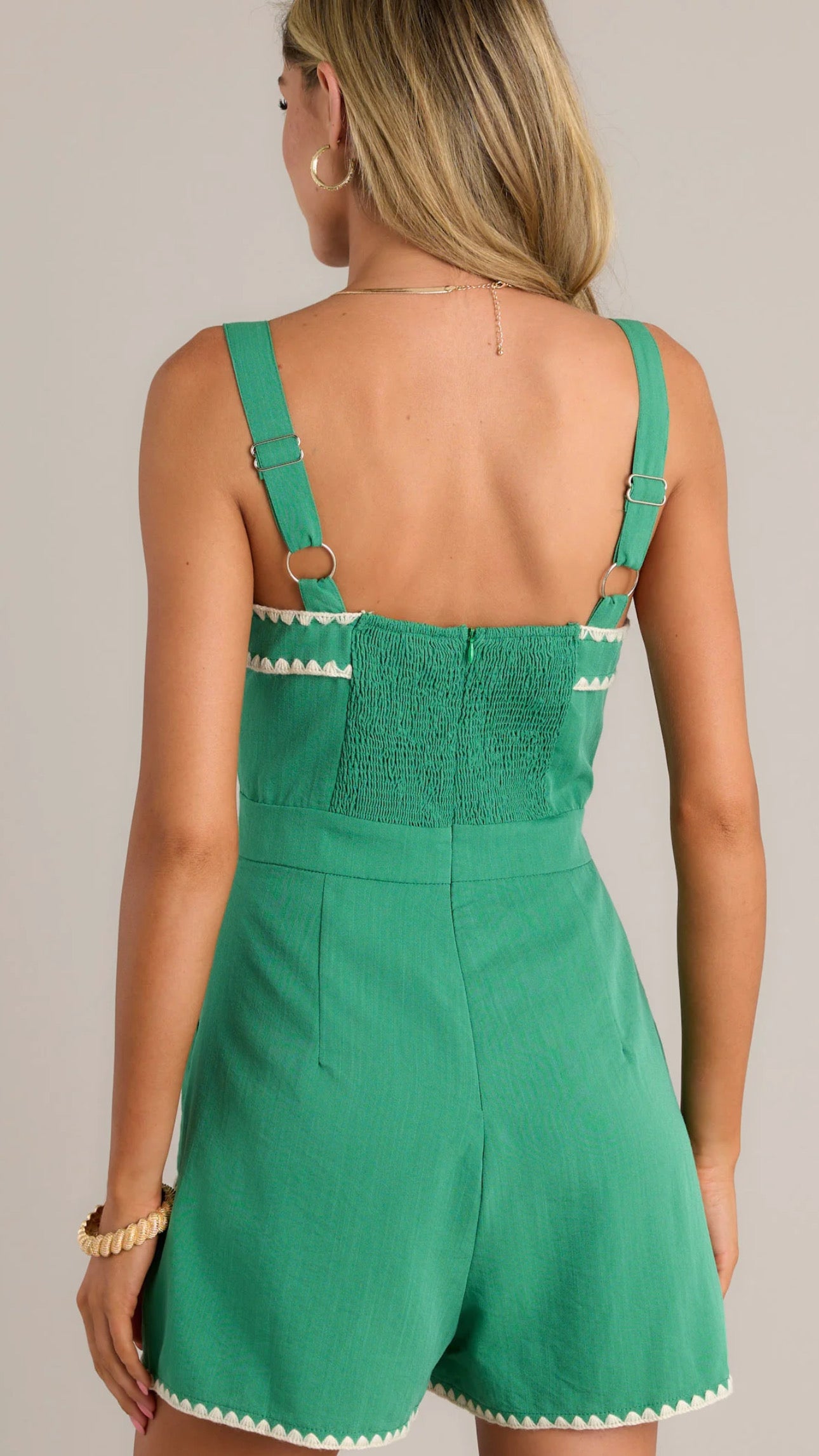 Kelly Green Romper