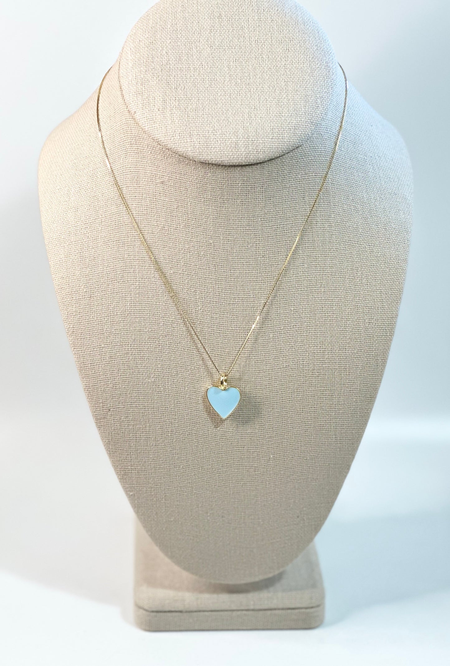 Reversible Heart Necklace (18K Gold Filled)