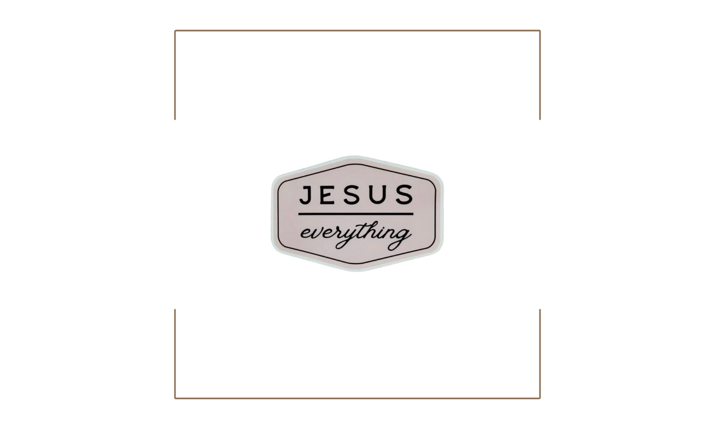 Jesus Over Everything Decal Sticker
